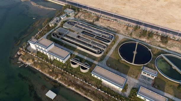 sewage-treatment plant